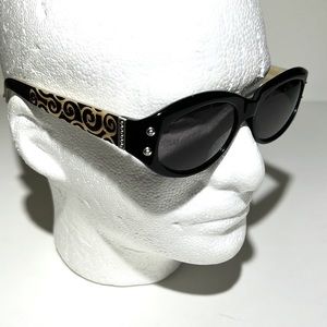 Brighton Black and Gold Cat-Eye Sunglasses